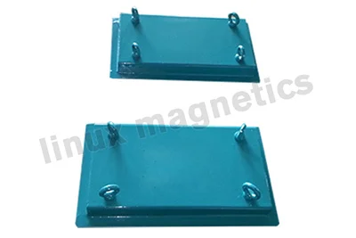 magnetic plate separator for chute